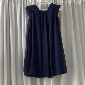 Navy Blue Babydoll Dress